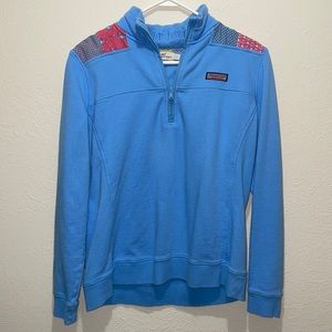 Light Blue Half Zip Vineyard Vines